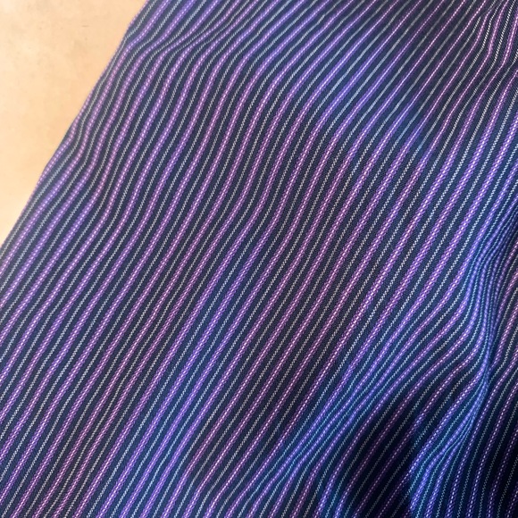 Synrgy Men's Long Sleeve Button Down Blue w Pink and White Pinstripe Sz 3XL - Picture 3 of 12